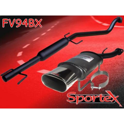 Sportex Vauxhall Astra mk4 performance exhaust system 1998-2004 BX