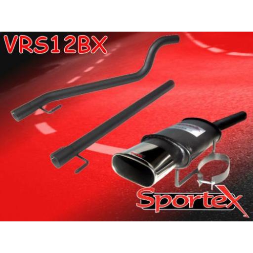 Sportex Vauxhall Astra mk5 1.4i performance exhaust system 2005- BX