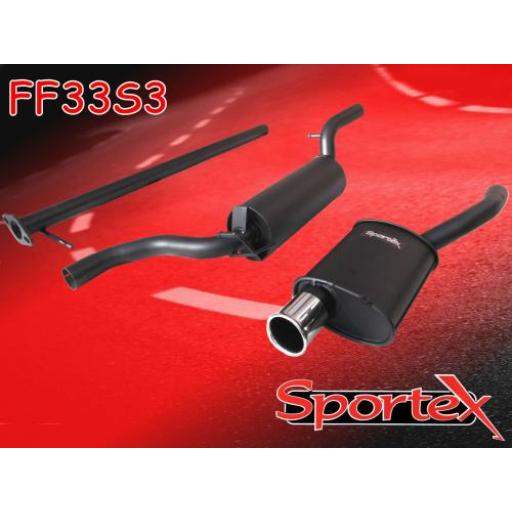 Sportex Ford Focus performance exhaust system 1.8i 2.0i 1998-2004 S3