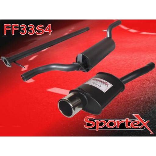 Sportex Ford Focus performance exhaust system 1.8i 2.0i 1998-2004 S4