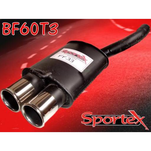 Sportex Ford Focus exhaust back box 1.6i 1998-2004 T3