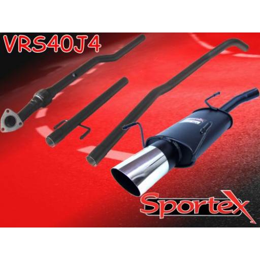 Sportex Vauxhall Corsa C performance exhaust system 2000-2003 J4