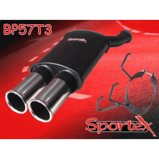 Sportex Peugeot 106 exhaust back box 1.1i 1.4i 2000-2004 T3