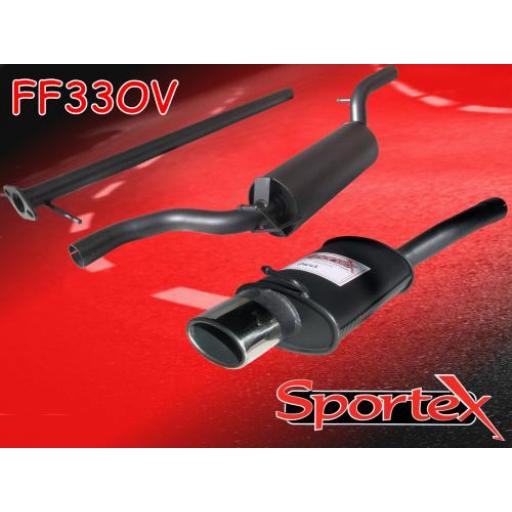 Sportex Ford Focus performance exhaust system 1.8i 2.0i 1998-2004 OV
