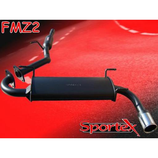 Sportex Mazda MX5 1.6i 1.8i performance exhaust system 1998-2000 S3