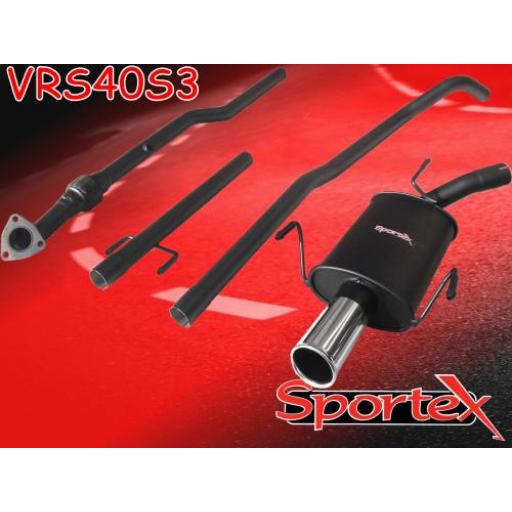 Sportex Vauxhall Corsa C performance exhaust system 2000-2003 S3