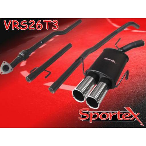 Sportex Vauxhall Corsa C performance exhaust system 2003-2006 T3