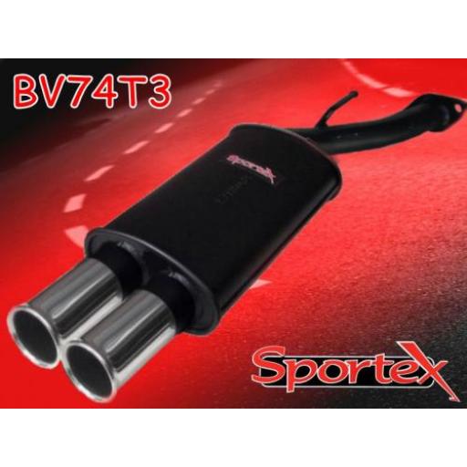 Sportex Vauxhall Astra mk4 exhaust back box 1998-2003 T3