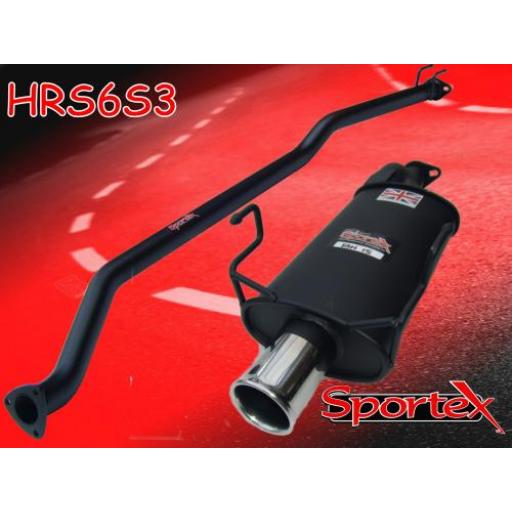 Sportex Honda Civic Type R Race Tube exhaust system EP3 2001-06 S3