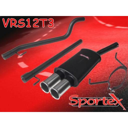 Sportex Vauxhall Astra mk5 1.4i performance exhaust system 2005- T3