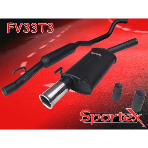 Sportex Vauxhall Corsa B performance exhaust system 1993-2000 S3
