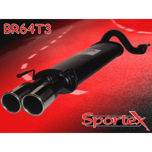 Sportex Rover 25 exhaust back box 1999-2005 T3