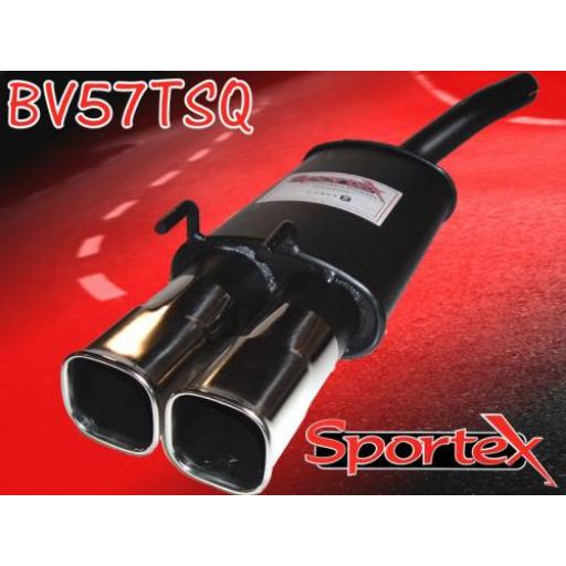 Sportex Vauxhall Corsa B exhaust back box 1.2i 1.4i 1.6i 93-00 TSQ