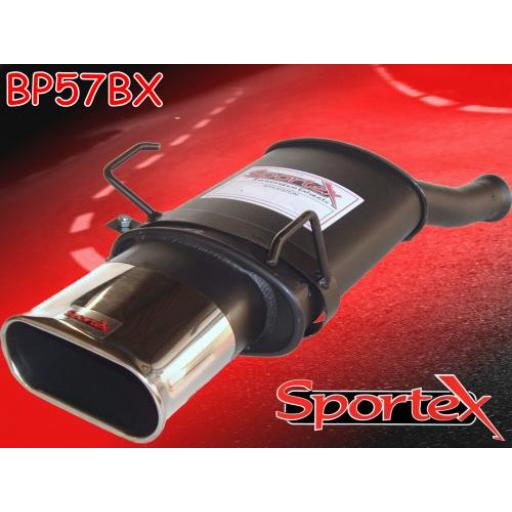 Sportex Peugeot 106 exhaust back box 1.1i 1.4i 2000-2004 BX
