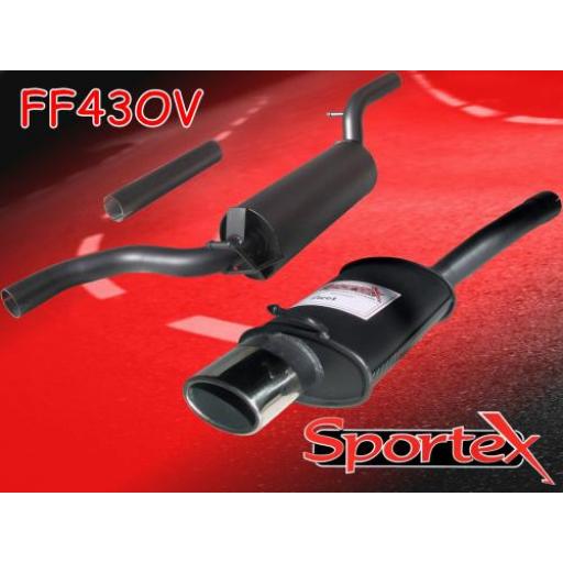 Sportex Ford Focus performance exhaust system 1.4i 1998-2004 OV