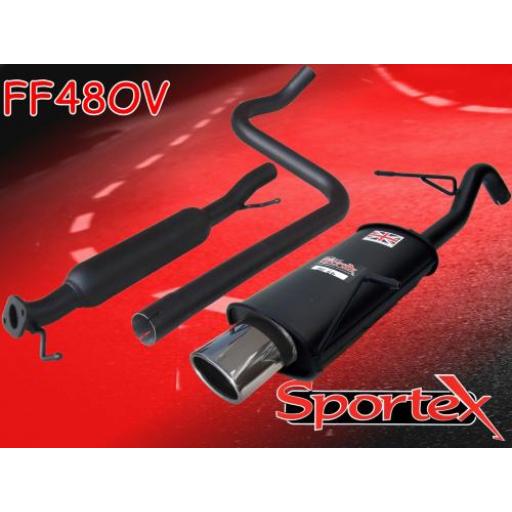 Sportex Ford Fiesta mk7 performance exhaust system 1.6i 2009-2012 OV