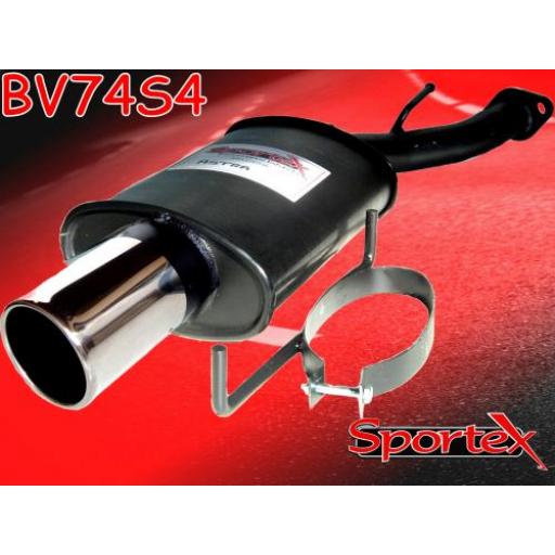 Sportex Vauxhall Astra mk4 exhaust back box 1998-2003 S4