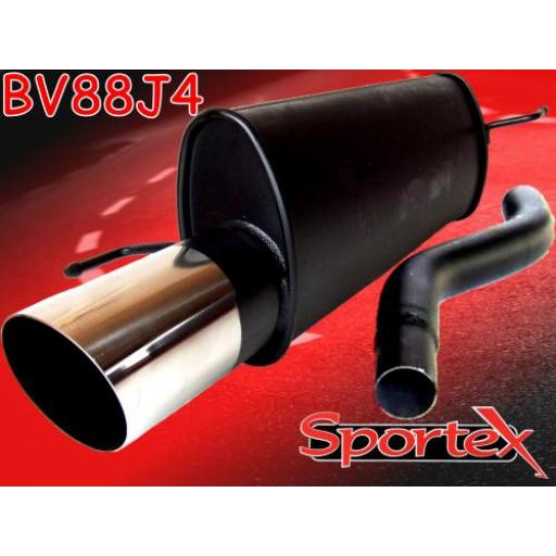 Sportex Vauxhall Corsa D exhaust back box 1.2i, 1.4i 07/2006-2014 J4
