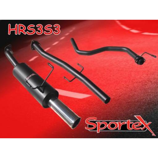 Sportex Honda Civic saloon performance exhaust system 1991-2001- S3