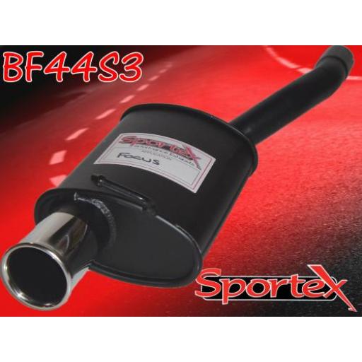 Sportex Ford Focus exhaust back box 1.8i 1998-2004 S3