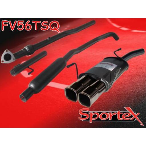Sportex Vauxhall Corsa C performance exhaust system 2003-2006 TSQ