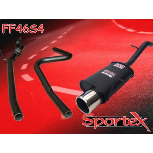 Sportex Ford Fiesta performance exhaust system 2002-2008 S4