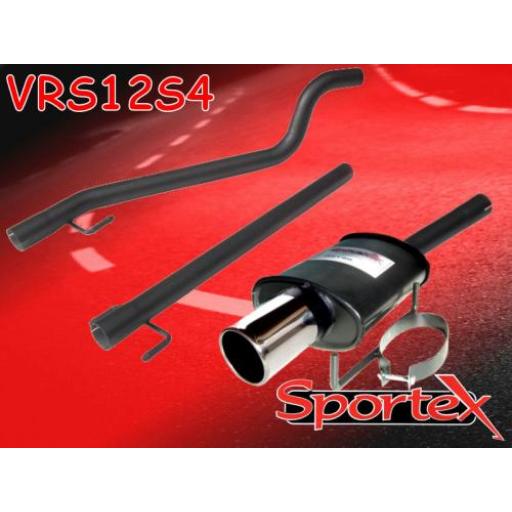 Sportex Vauxhall Astra mk5 1.4i performance exhaust system 2005- S4