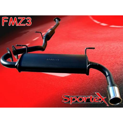 Sportex Mazda MX5 1.6i 1.8i performance exhaust system 2000-2005 S3