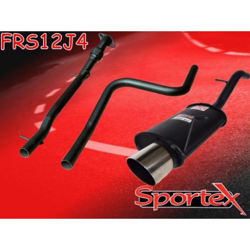 Sportex Ford Fiesta performance exhaust system 1.6i 2001-2008 J4