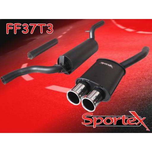 Sportex Ford Focus performance exhaust system 1.6i 1998-2004 T3