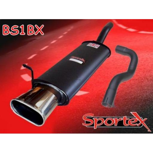 Sportex Seat Leon 1.8T exhaust back box 2000-2005 BX