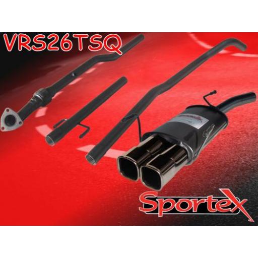 Sportex Vauxhall Corsa C performance exhaust system 2003-2006 TSQ