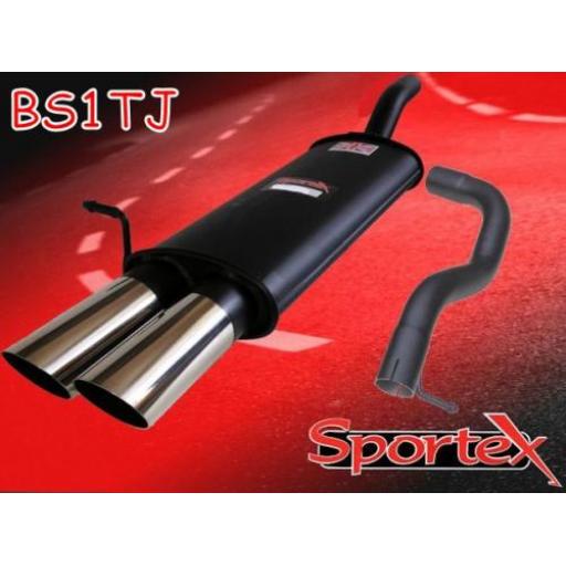 Sportex Seat Leon 1.8T exhaust back box 2000-2005 TJ