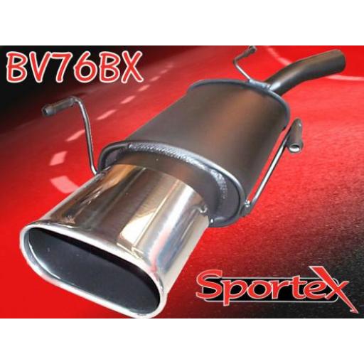 Sportex Vauxhall Corsa C 1.0 performance exhaust back box 2000-2006 BX