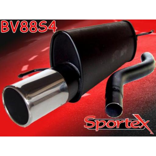 Sportex Vauxhall Corsa D exhaust back box 1.2i 1.4i 07/2006-2014 S4