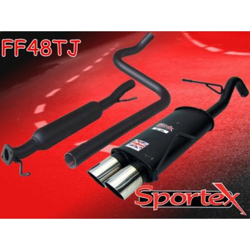 Sportex Ford Fiesta mk7 performance exhaust system 1.6i 2009-2012 TJ