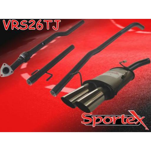 Sportex Vauxhall Corsa C performance exhaust system 2003-2006 TJ