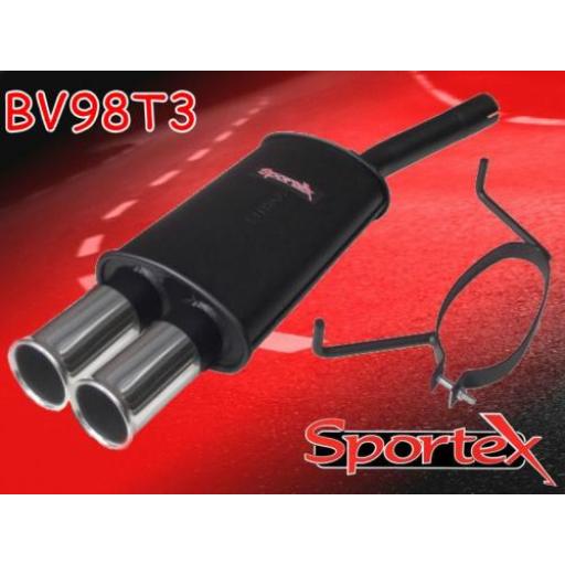Sportex Vauxhall Astra mk5 1.9CDTi exhaust back box 2005-2010 T3