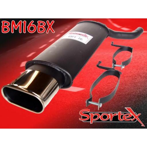 Sportex BMW 3 series exhaust back box 316i 318i 1998-2005 BX