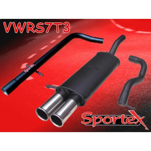 Sportex VW Golf mk4 performance exhaust system 1997-2004 T3