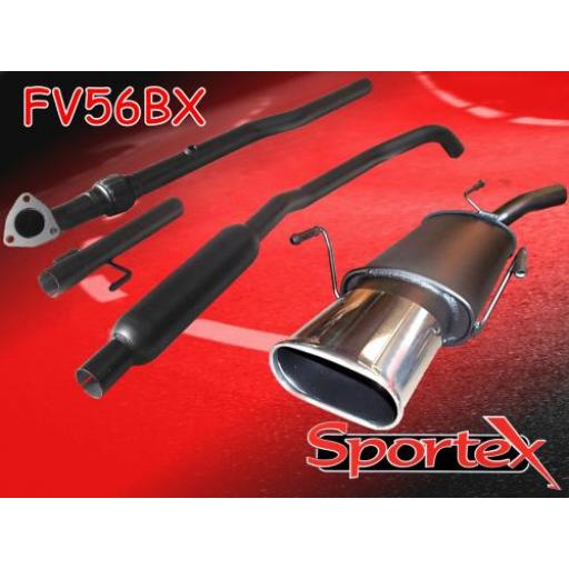 Sportex Vauxhall Corsa C performance exhaust system 2003-2006 BX