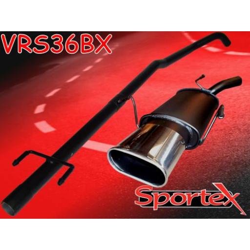 Sportex Vauxhall Corsa C performance exhaust system 2000-2006 BX