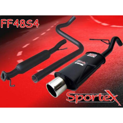 Sportex Ford Fiesta mk7 performance exhaust system 1.6i 2009-2012 S4