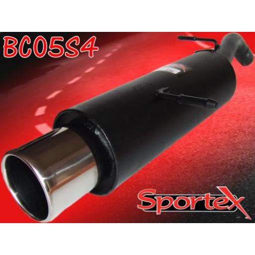 Sportex Citroen C2 performance exhaust back box 1.4 1.6 2003- S4