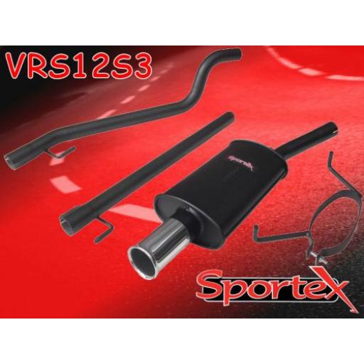 Sportex Vauxhall Astra mk5 1.4i performance exhaust system 2005- S3