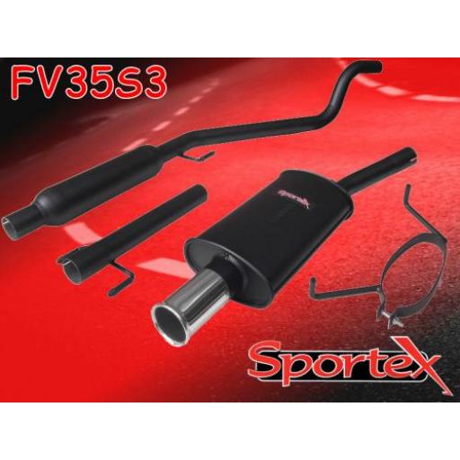 Sportex Vauxhall Astra mk5 performance exhaust system 2005- S3
