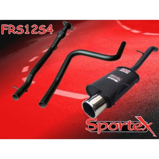 Sportex Ford Fiesta performance exhaust system 1.6i 2001-2008 S4