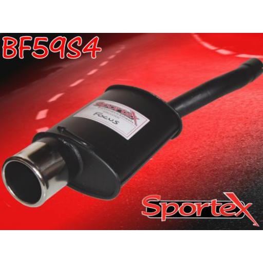 Sportex Ford Focus exhaust back box 1.4i 1998-2004 S4