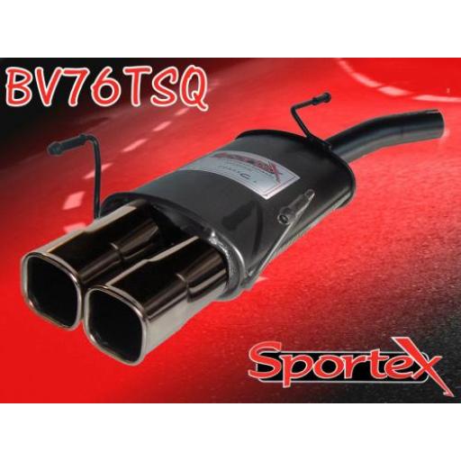 Sportex Vauxhall Corsa C 1.0 performance exhaust back box 2000-2006 TSQ