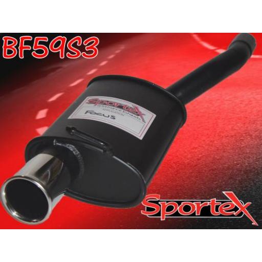Sportex Ford Focus exhaust back box 1.4i 1998-2004 S3